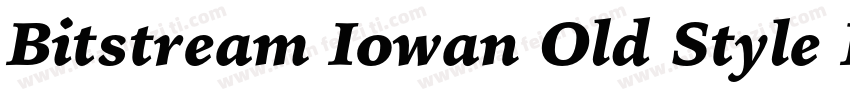 Bitstream Iowan Old Style Black Italic BT字体转换